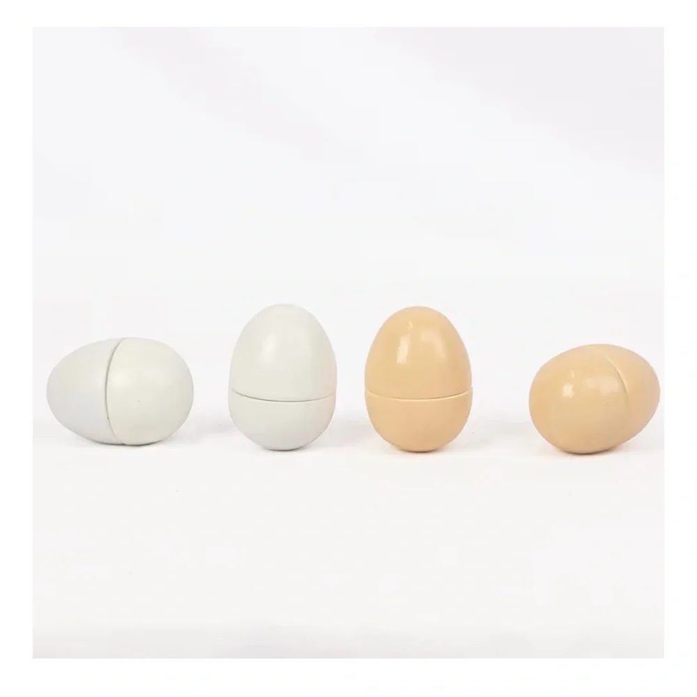 NWT 4PCS 🐣🥚Easter Egg Toys Wooden Play Food Pretend Play Food Sets for Kids